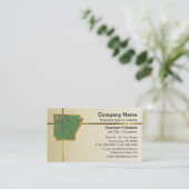 Visitekaartje Arkansas Map (Staand voorkant)