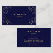 Visitekaartje | Art Deco/Art Nouveau (Voorkant / Achterkant)