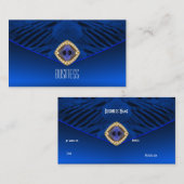 Visitekaartje Art Deco Blue Diamond Jewel (Voorkant / Achterkant)