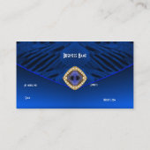 Visitekaartje Art Deco Blue Diamond Jewel (Achterkant)