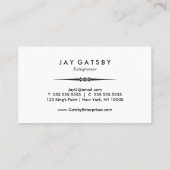  Visitekaartje | Art Deco-ontwerp (Achterkant)