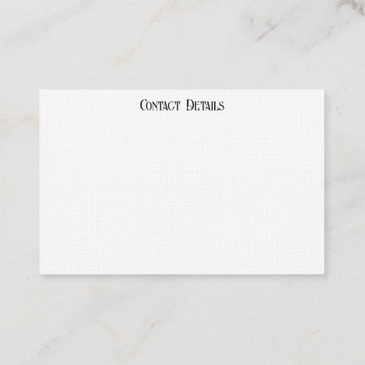 Visitekaartje ART&DESIGN STIJL (Achterkant)