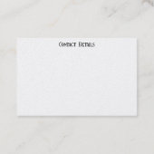 Visitekaartje ART&DESIGN STIJL (Achterkant)