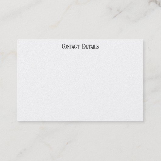 Visitekaartje ART&DESIGN STIJL (Achterkant)