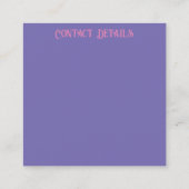 Visitekaartje ART&DESIGN STIJL (Achterkant)