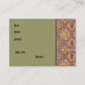 Visitekaartje Art Nouveau Deco Elegant (Achterkant)