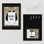 Visitekaartje Art Nouveau Deco Elegant (Voorkant / Achterkant)