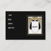 Visitekaartje Art Nouveau Deco Elegant (Achterkant)