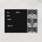 Visitekaartje Art Nouveau Deco Elegant (Achterkant)