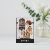 Visitekaartje Art Nouveau Deco Elegant (Staand voorkant)