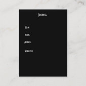 Visitekaartje Art Nouveau Deco Elegant (Achterkant)