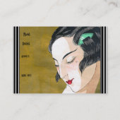 Visitekaartje Art Nouveau Deco Mode Elegant (Achterkant)