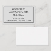 Visitekaartje arts (Voorkant / Achterkant)