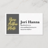 Visitekaartje auteur (Voorkant)