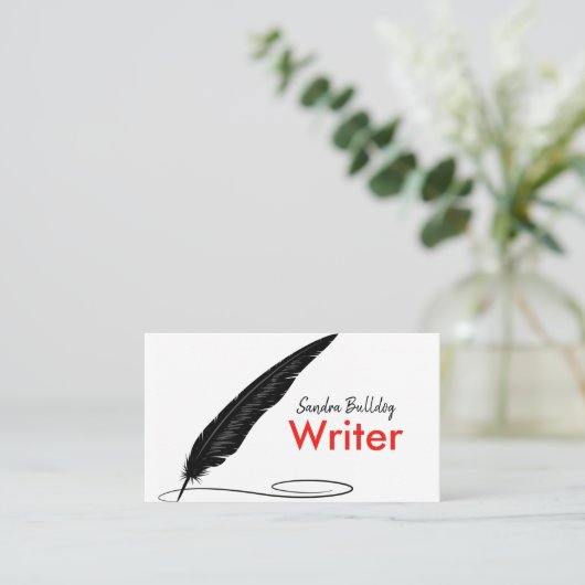 VISITEKAARTJE AUTHORS & WRITERS (Staand voorkant)