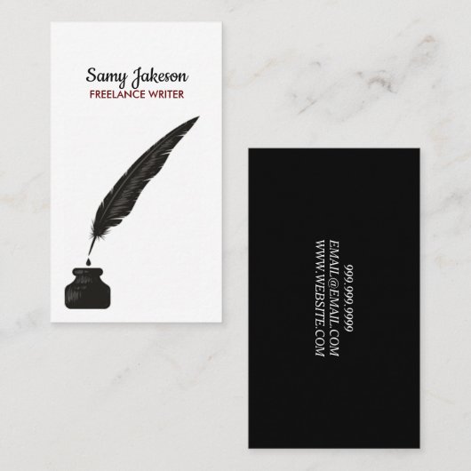 VISITEKAARTJE AUTHORS & WRITERS (Voorkant / Achterkant)