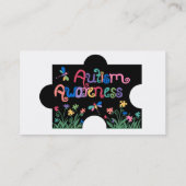 Visitekaartje Autism Awareness Piecks (Achterkant)