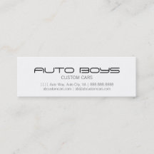 visitekaartje - Auto Silhouette