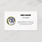 Visitekaartje automechanische diensten (Voorkant)