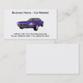 Visitekaartje: Auto's / Automobiel Visitekaartje (Voorkant / Achterkant)