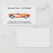 Visitekaartje: Auto's / Automobiel Visitekaartje (Voorkant / Achterkant)