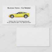 Visitekaartje: Auto's / Automobiel Visitekaartje (Voorkant / Achterkant)