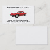 Visitekaartje: Auto's/auto's Visitekaartje (Voorkant / Achterkant)