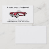Visitekaartje: Auto's/auto's Visitekaartje (Voorkant / Achterkant)