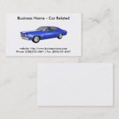 Visitekaartje: Auto's/auto's Visitekaartje (Voorkant / Achterkant)