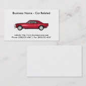 Visitekaartje: Auto's/auto's Visitekaartje (Voorkant / Achterkant)