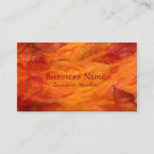 visitekaartje "Autumn Leaves" (Voorkant)