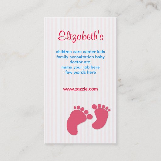 visitekaartje baby baby (Voorkant)