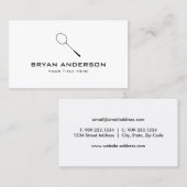 Visitekaartje Badminton Racket (Voorkant / Achterkant)