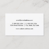 Visitekaartje Badminton Racket (Achterkant)