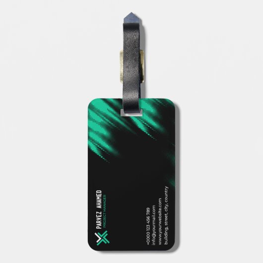 Visitekaartje Bagagelabel (Achterkant verticaal)