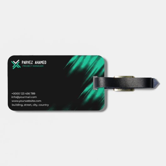 Visitekaartje Bagagelabel (Achterkant horizontaal)