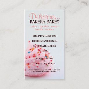 Visitekaartje   Bakkerij  bluepink