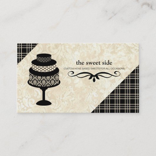 Visitekaartje bakkerij- of gakeontwerper (Voorkant)