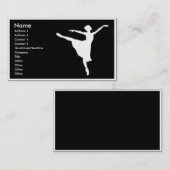 visitekaartje ballerina (Voorkant / Achterkant)