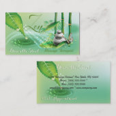 Visitekaartje Bamboo Pond Zen Therapeut Afsprakenkaartje (Voorkant / Achterkant)