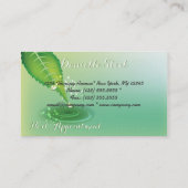 Visitekaartje Bamboo Pond Zen Therapeut Afsprakenkaartje (Achterkant)