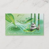 Visitekaartje Bamboo Pond Zen Therapeut Afsprakenkaartje (Voorkant)