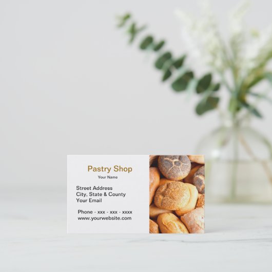 Visitekaartje banketbakkerswinkel (Staand voorkant)