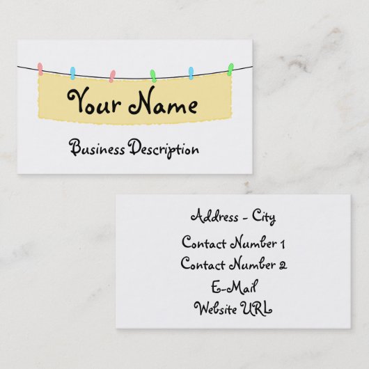 Visitekaartje banner (Voorkant / Achterkant)