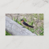Visitekaartje Barn Swallow-reeks (Achterkant)