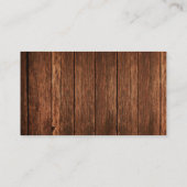visitekaartje Barn Wood Land Rustic (Achterkant)