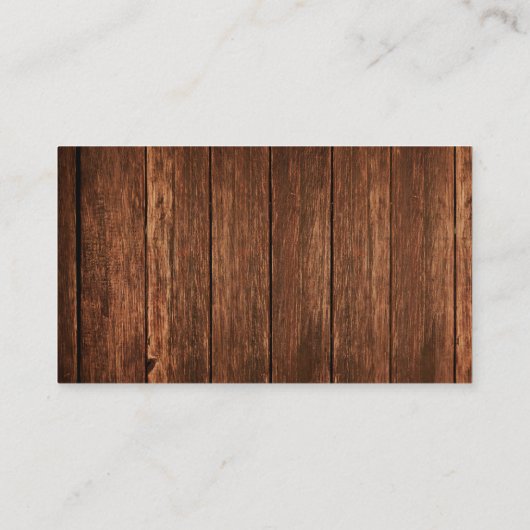 visitekaartje Barn Wood Land Rustic (Achterkant)