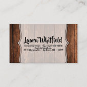 visitekaartje Barn Wood Land Rustic (Voorkant)