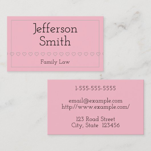 Visitekaartje basisfamilierecht (Voorkant / Achterkant)