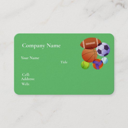 Visitekaartje basketbal (Voorkant)